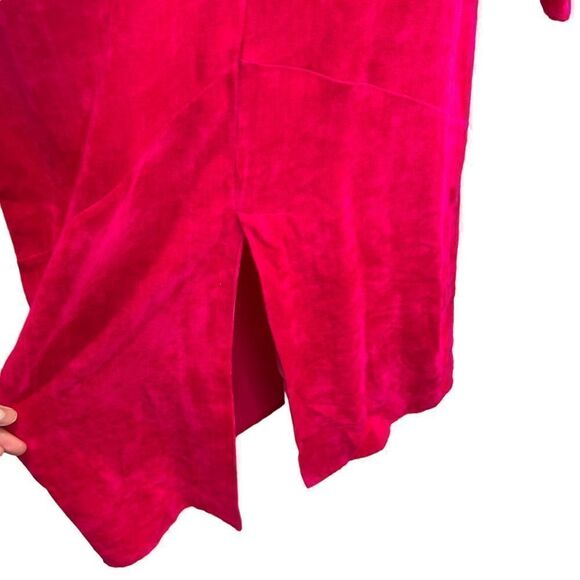 NEW Isabel Marant Venia Corduroy Midi Dress Fuschia Hot Pink Size 36 Small - Picture 8 of 16